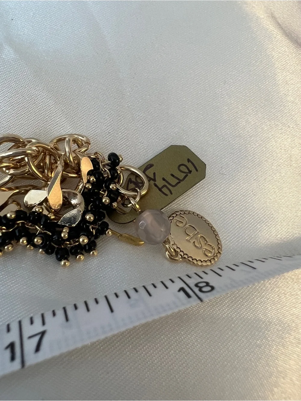Sara Blaine/eSBe Black and Gold Double Necklace - NWT